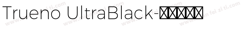 Trueno UltraBlack字体转换